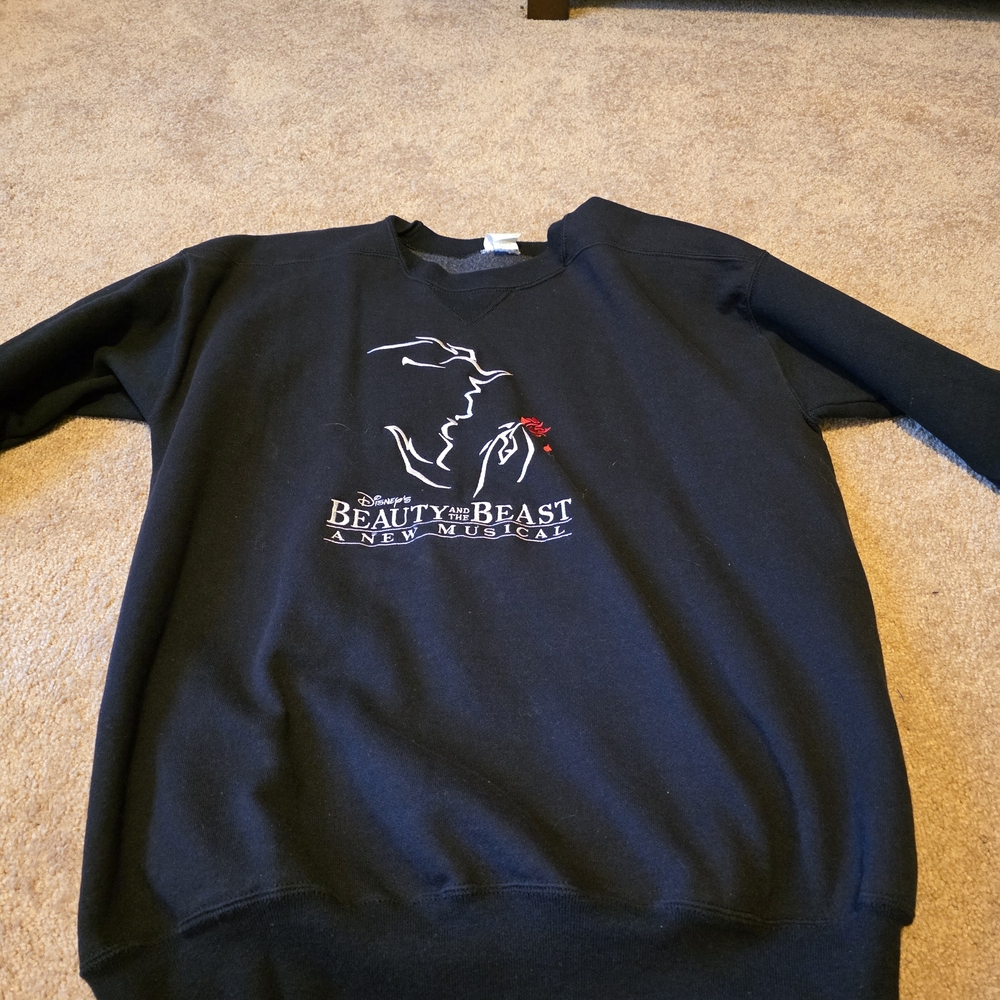 Beauty and the Beast Black Sweater